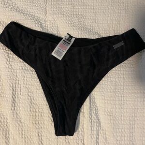 Gymshark Black Ribbed Bikini Bottom